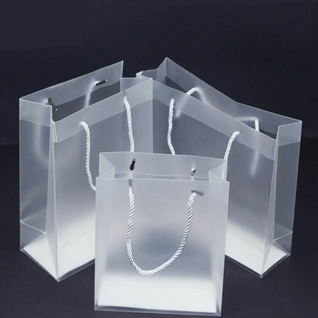 100pcs high quality waterproof transparent PVC bag Transparent gift tote  bag PVC plastic bags for party wedding supply - AliExpress